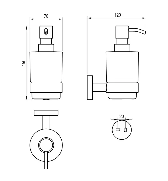 Ravak - Kona - Szappanadagoló - X07P1310 – 2. kép