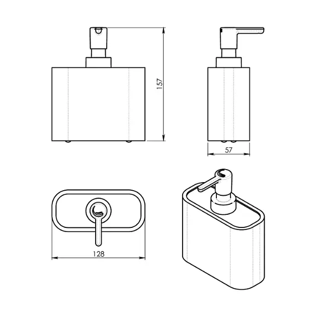Sapho - Gedy Bathroom accessories - Szappanadagoló - 138014 – 2. kép