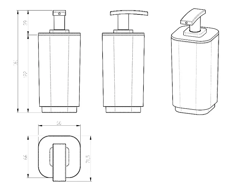 Sapho - Gedy Seventy - Szappanadagoló - 638208 – 2. kép
