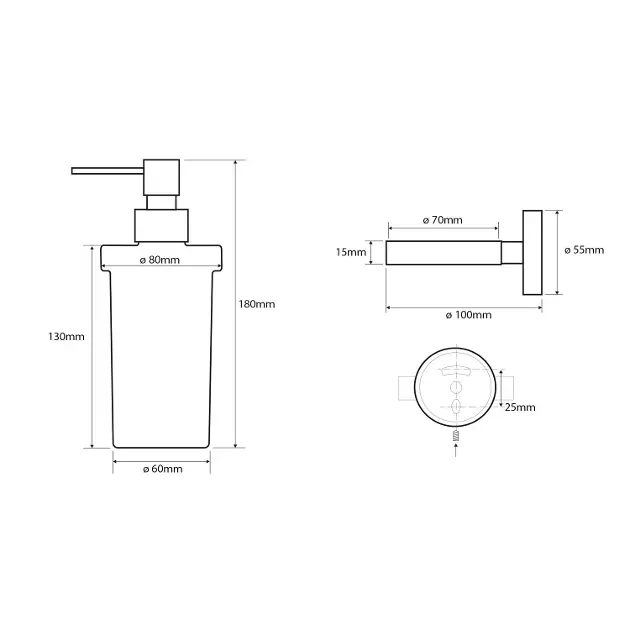 Sapho - X-Round - Szappanadagoló - XR101 – 2. kép