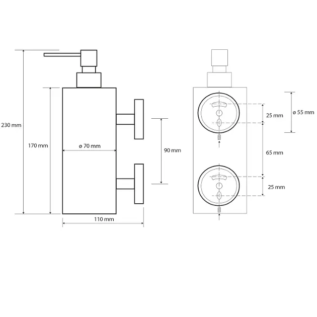 Sapho - X-Round - Szappanadagoló - XR102 – 2. kép