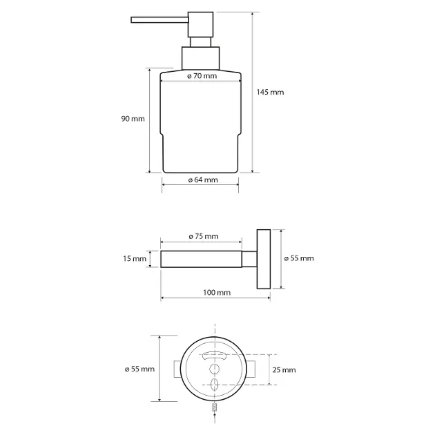 Sapho - X-Round - Szappanadagoló - XR103 – 2. kép