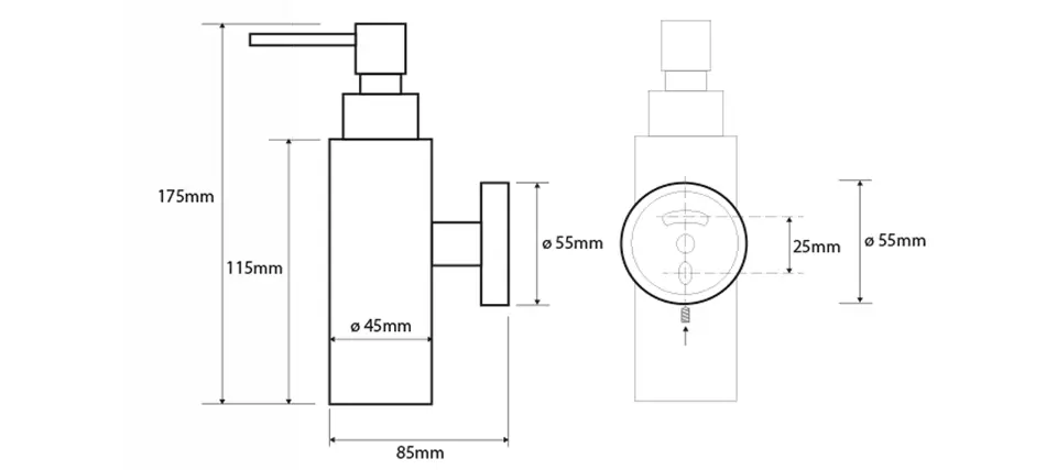 Sapho - X-Round - Szappanadagoló - XR104 – 2. kép