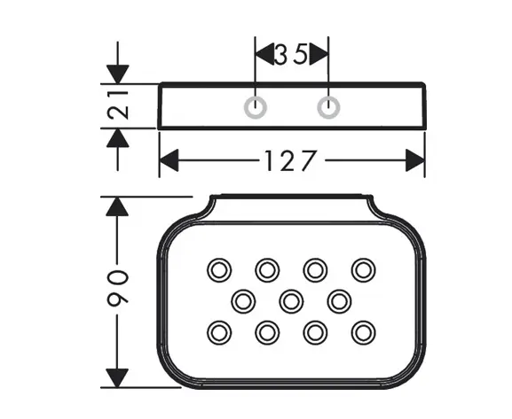 Axor - Universal Circular - Szappantartó - 42805340 – 2. kép