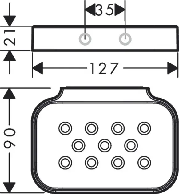 Axor - Universal Circular - Szappantartó - 42805670 – 2. kép