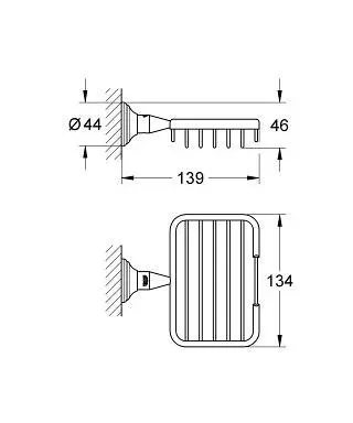 Grohe - Essentials Authentic - Szappantartó - 40659001 – 2. kép