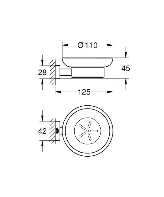 Grohe - Essentials Cube - Szappantartó - 40754001 – 2. kép
