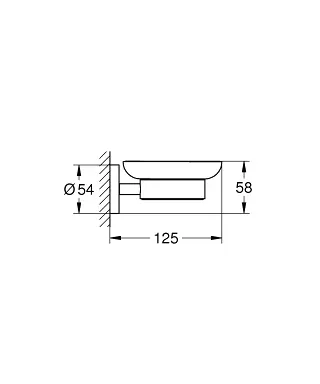 Grohe - Essentials - Szappantartó - 40444001 – 2. kép
