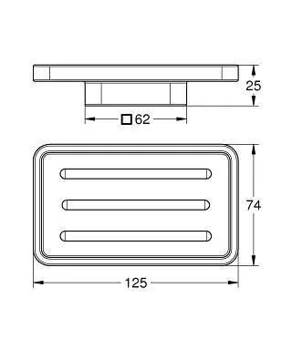 Grohe - Selection Cube - Szappantartó - 40806000 – 2. kép