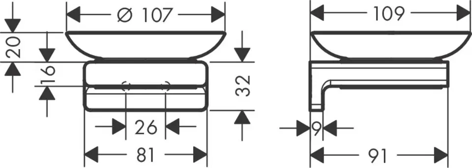 Hansgrohe - AddStoris - Szappantartó - 41746000 – 2. kép