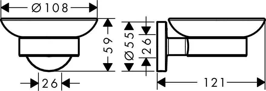 Hansgrohe - Logis Universal - Szappantartó - 41715000 – 2. kép