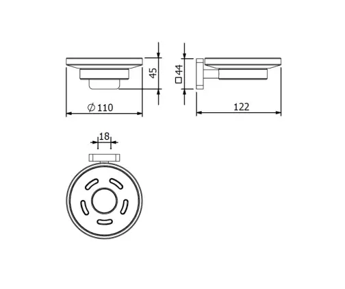 Kludi - Vela S - Szappantartó - 2598505 – 2. kép