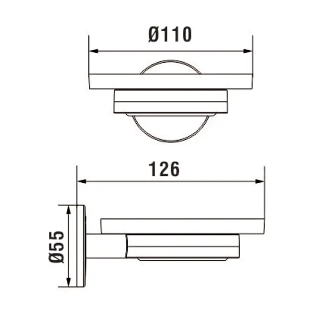 Laufen - Cana - Szappantartó - H3831310040001 – 2. kép