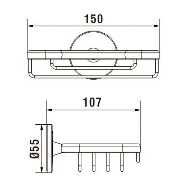 Laufen - Cana - Szappantartó - H3831310040011 – 2. kép