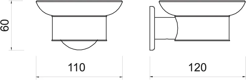 Novaservis - Ferro Smile - Szappantartó - ASM02 – 2. kép