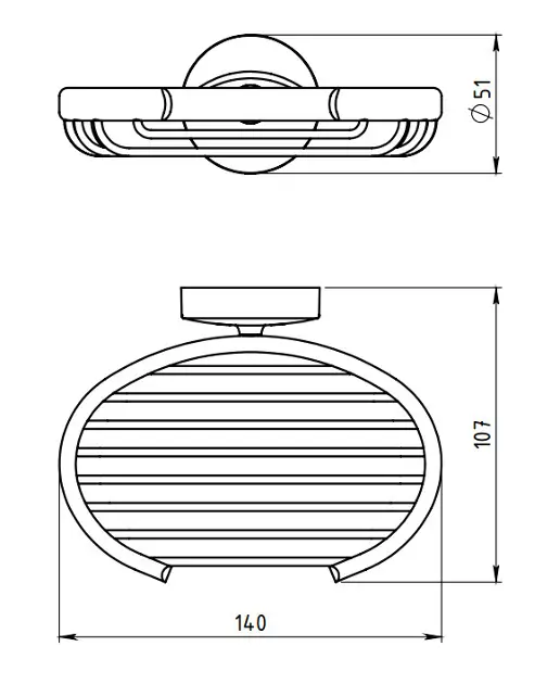 Novaservis - Metalia 11 - Szappantartó - 0148,0 – 2. kép