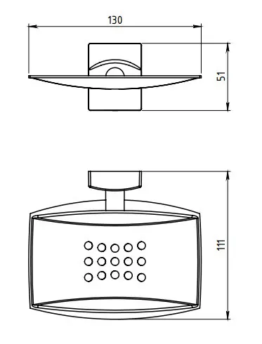 Novaservis - Metalia 12 - Szappantartó - 0202,0 – 2. kép