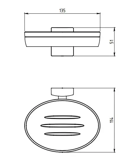 Novaservis - Metalia 12 - Szappantartó - 0236,0 – 2. kép