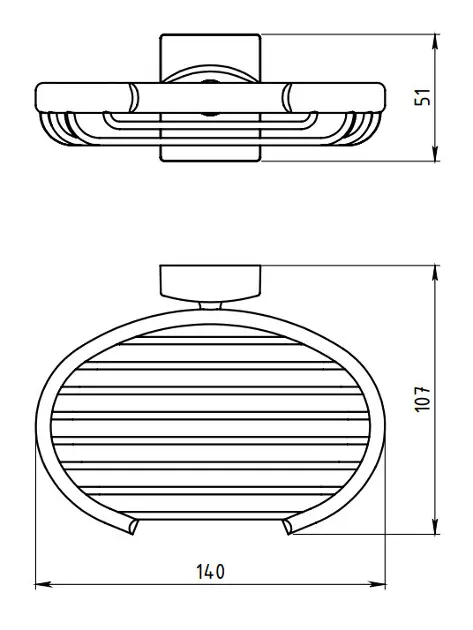 Novaservis - Metalia 12 - Szappantartó - 0248,0 – 2. kép