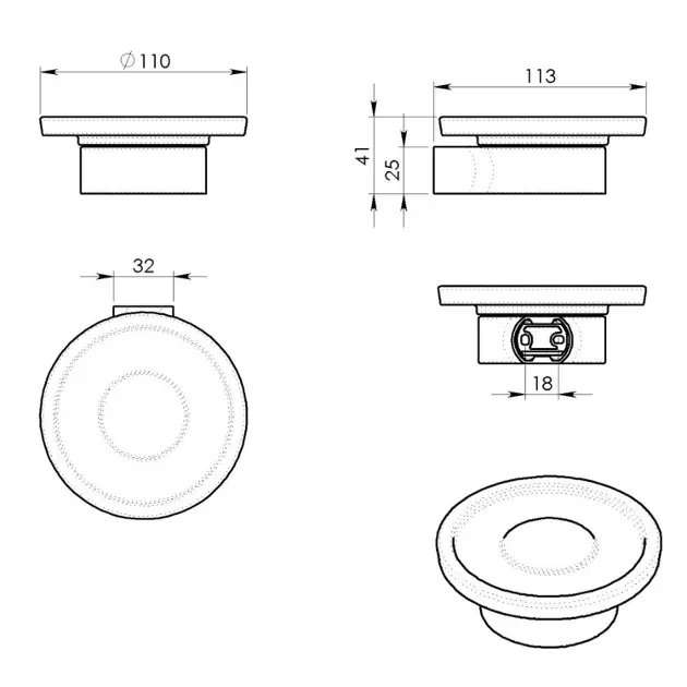 Sapho - Gedy Pirenei - Szappantartó - PI1102 – 2. kép
