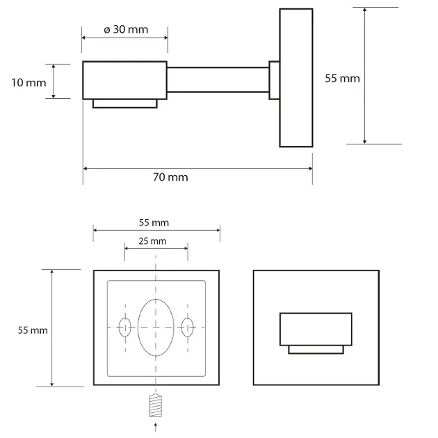 Sapho - X-SQUARE - Szappantartó - XQ801 – 2. kép