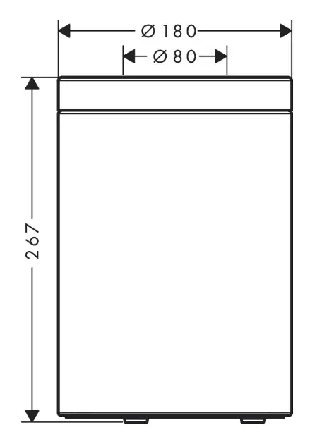 Axor - Universal Circular - Szemetes - 42872000 – 2. kép