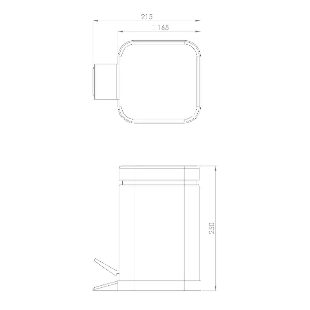 Sapho - Gedy Bathroom accessories - Szemetes - 220914 – 2. kép