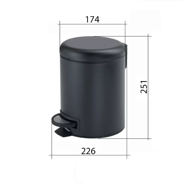 Sapho - Gedy Bathroom accessories - Szemetes - 320914 – 2. kép