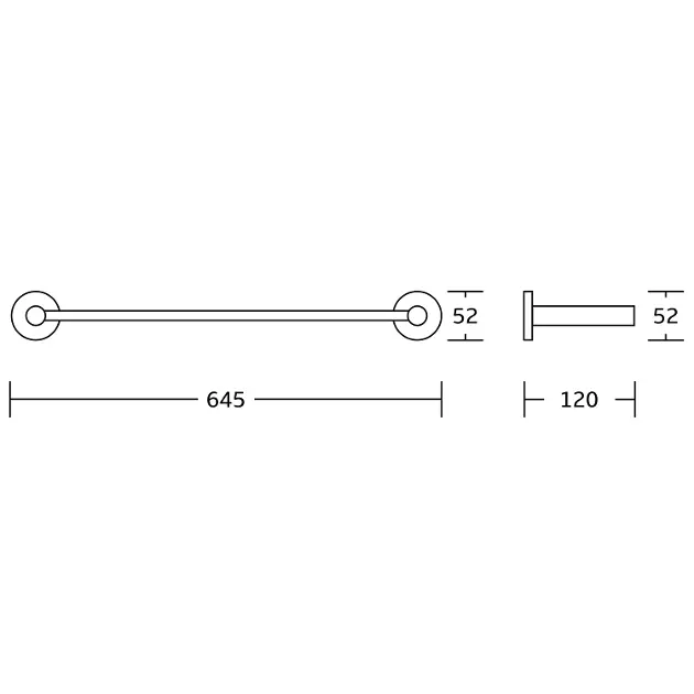 Aqualine - Samba - Törölközőtartó - SB211 – 2. kép