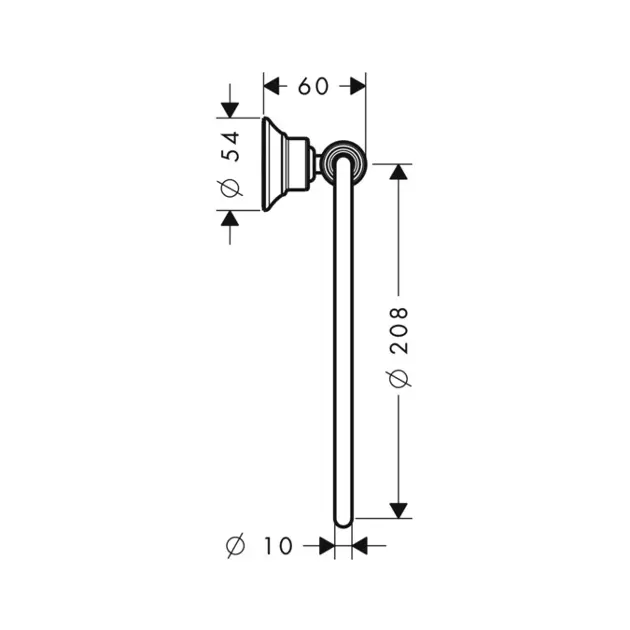 Axor - Montreux - Törölközőtartó - 42021000 – 2. kép