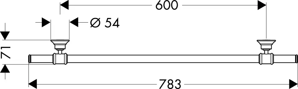 Axor - Montreux - Törölközőtartó - 42060000 – 2. kép