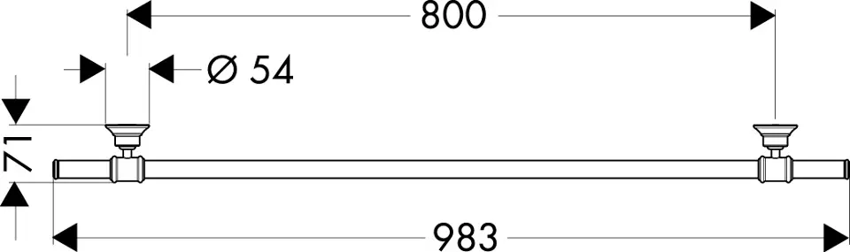 Axor - Montreux - Törölközőtartó - 42080000 – 2. kép