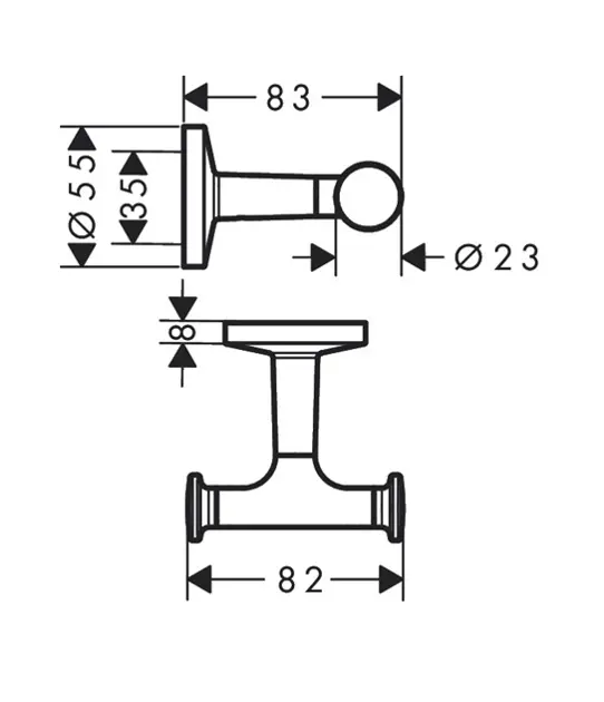 Axor - Universal Circular - Törölközőtartó - 42812340 – 2. kép