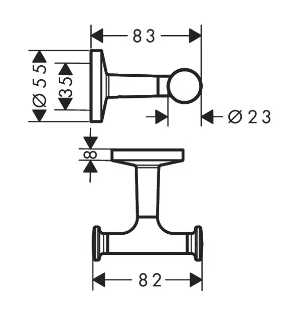 Axor - Universal Circular - Törölközőtartó - 42812670 – 2. kép