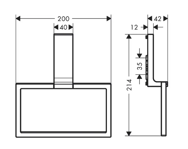 Axor - Universal Rectangular - Törölközőtartó - 42623000 – 2. kép