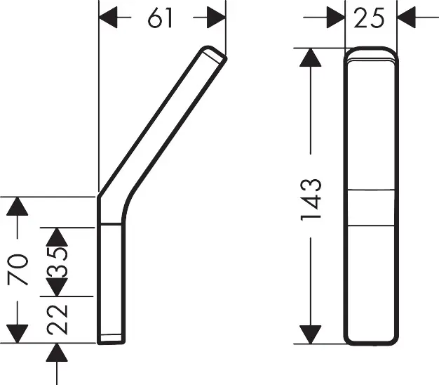 Axor - Universal - Törölközőtartó - 42801670 – 2. kép