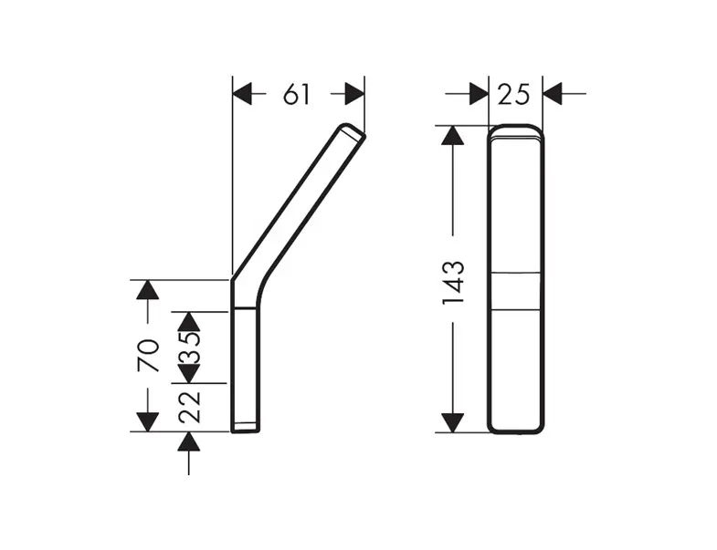 Axor - Universal - Törölközőtartó - 42801800 – 2. kép