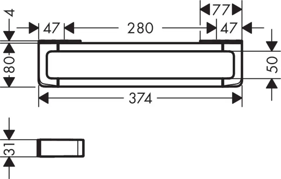 Axor - Universal - Törölközőtartó - 42830000 – 2. kép