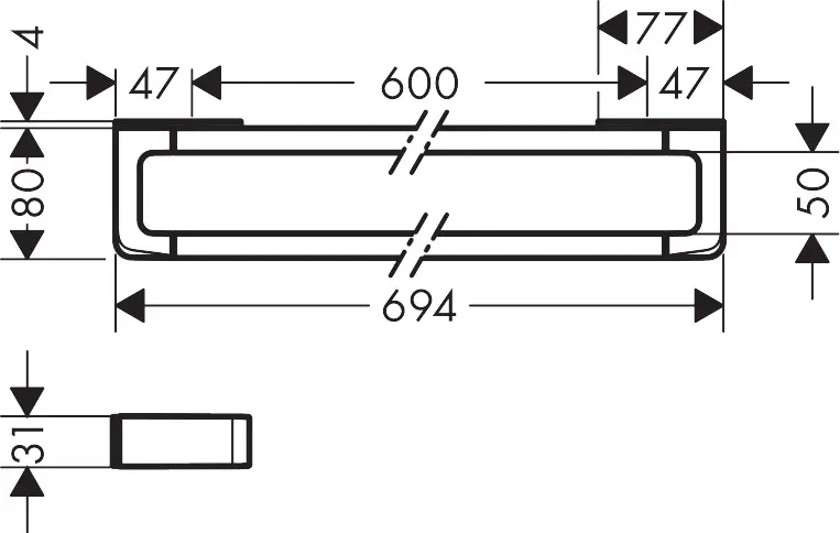 Axor - Universal - Törölközőtartó - 42832670 – 2. kép