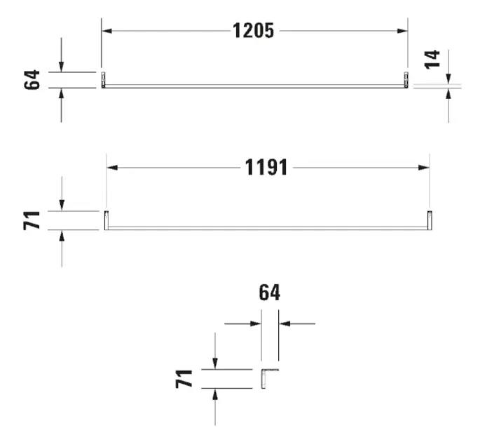 Duravit - Equipment and accessories - Törölközőtartó - 0030341000 – 2. kép