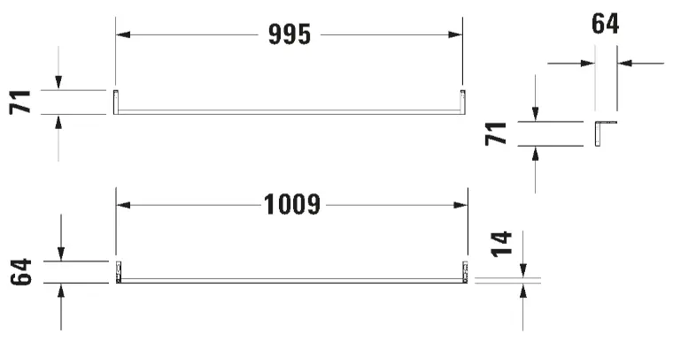 Duravit - Equipment and accessories - Törölközőtartó - 0030351000 – 2. kép