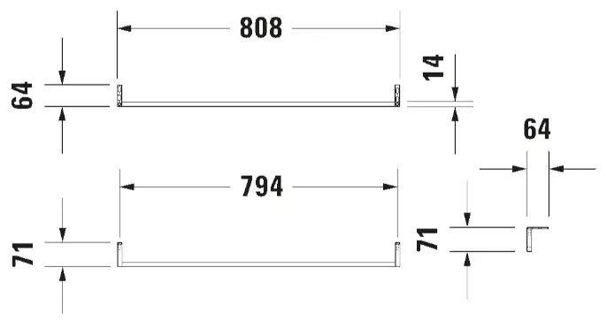 Duravit - Equipment and accessories - Törölközőtartó - 0030361000 – 2. kép
