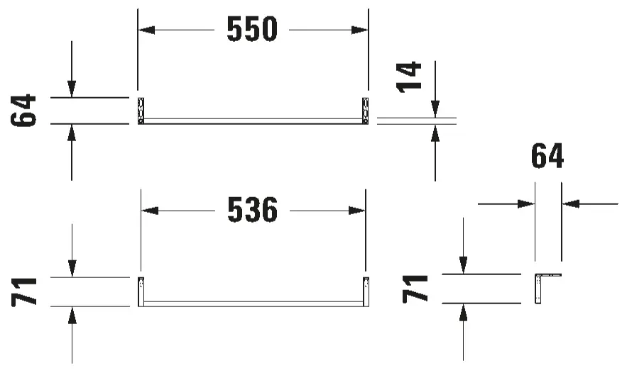 Duravit - Equipment and accessories - Törölközőtartó - 0030374600 – 2. kép