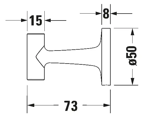 Duravit - Starck T - Törölközőtartó - 0099290400 – 2. kép