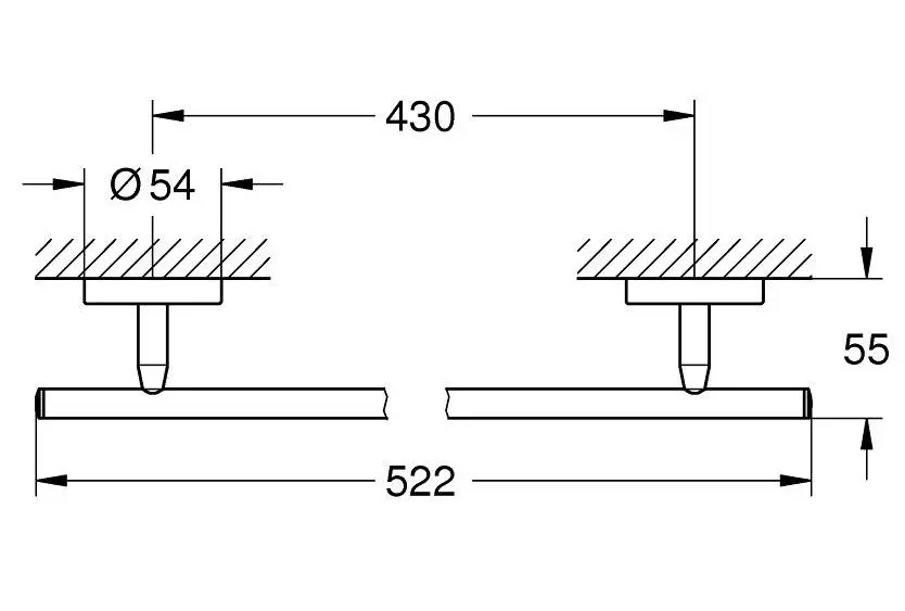 Grohe - BauCosmopolitan - Törölközőtartó - 40459001 – 2. kép