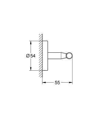 Grohe - BauCosmopolitan - Törölközőtartó - 40461001 – 2. kép