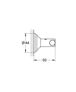 Grohe - Essentials Authentic - Törölközőtartó - 40656001 – 2. kép