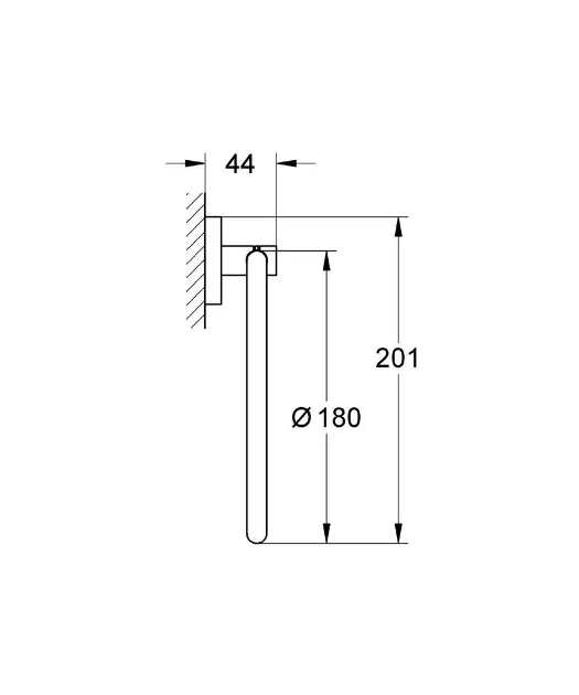 Grohe - Essentials - Törölközőtartó - 40365001 – 2. kép