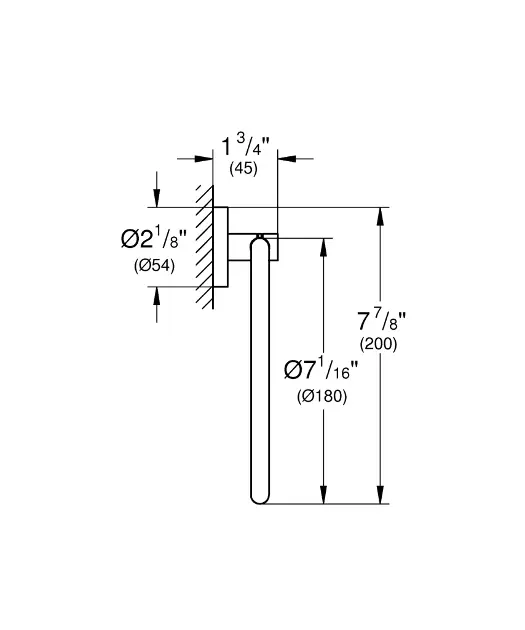 Grohe - Essentials - Törölközőtartó - 40365DA1 – 2. kép