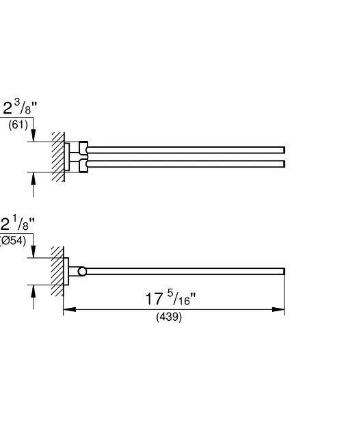 Grohe - Essentials - Törölközőtartó - 40371DL1 – 2. kép